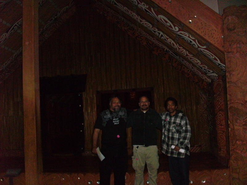 At the marae, Aotearoa, November 2012
