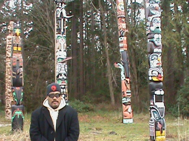 Totem poles, British Columbia, 7 March 2012