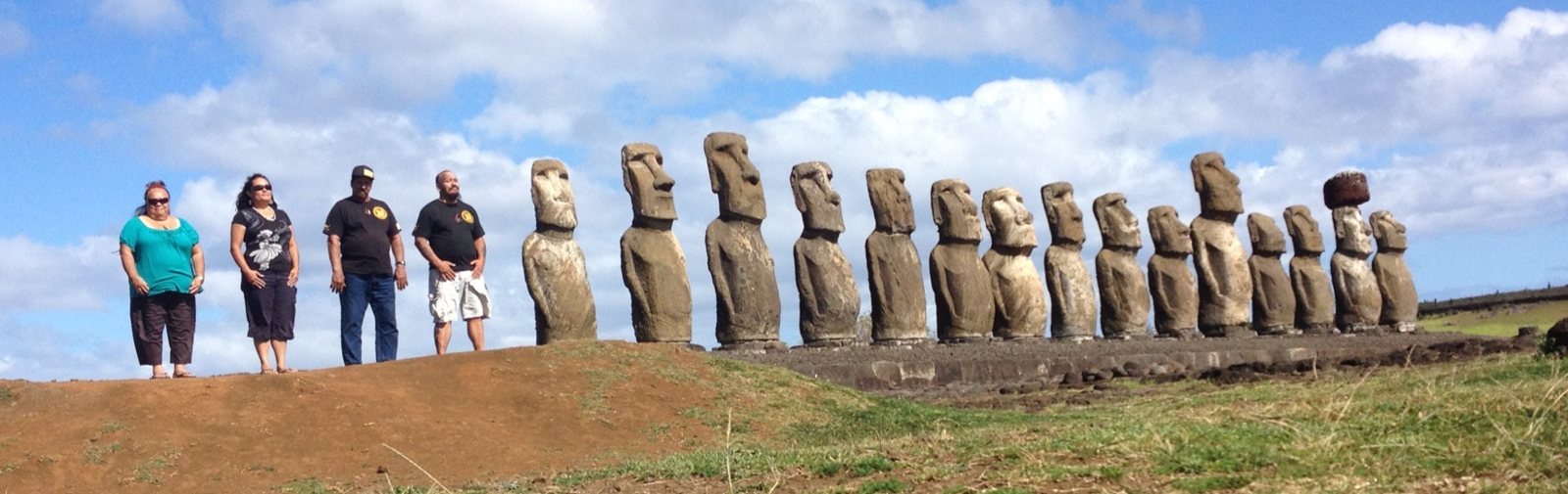 Delegation at Ahu Tongariki, Rapa Nui, September 2012
