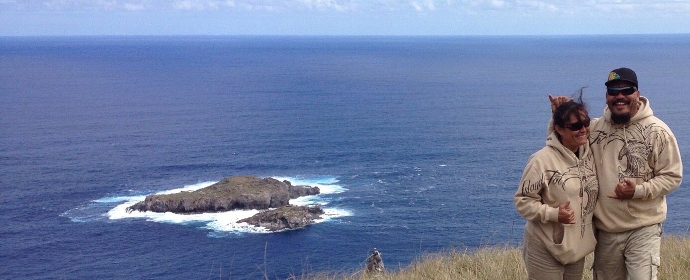 ʻOrongo, overlooking Motu Nui, Rapa Nui, September 2012