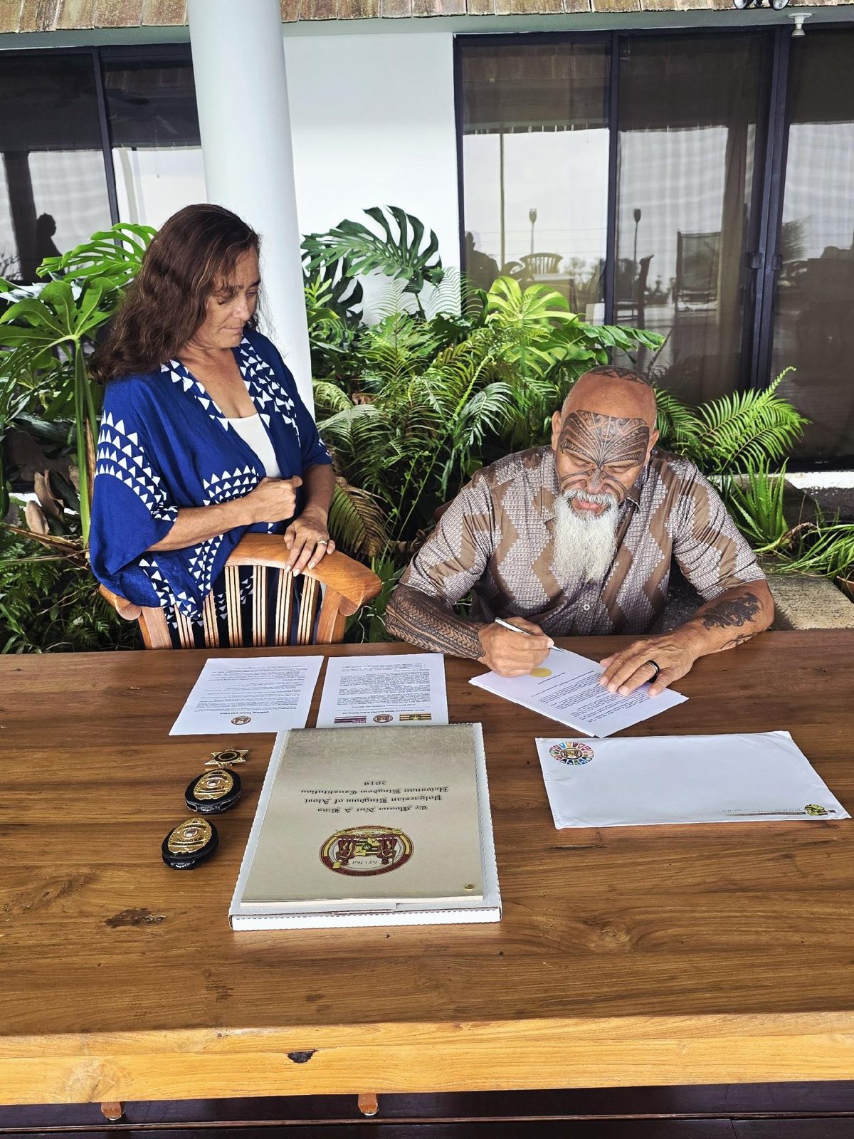 Document signing, Tahiti, 27 June 2025
