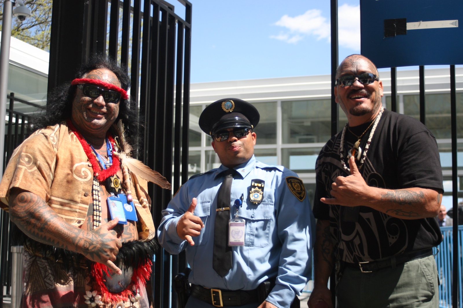 Visitors' entrance, United Nations Headquarters, New York, April 2015